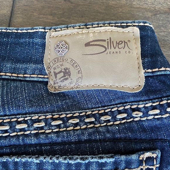 Silver AIKO Mid Boot Jeans Fluid Denim Sz 26 x 33 - Picture 10 of 12